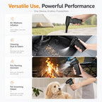 BiLOLLY Compressed Air Duster, 130,000 RPM Electric Air Duster Blower, Rechargeable Turbo Fan with Stepless Speed Control, Portable Mini Jet Blower for Computer, Keyboard, Car, Home and Outdoor - Image 6