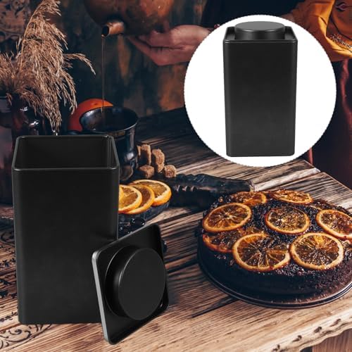 Vintage Metal Tea Canisters 3pcs Set with Embossed Lid Square Tin Containers for Loose Leaf Tea Airtight Food Storage Organizer for Kitchen and Pantry - Image 7