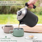Mixpresso 5-8 Cup Coffee Percolator Stovetop, Stainless Steel Coffee Pot - Image 5