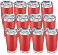 20 oz Tumbler with Lid Stainless Steel Insulated Tumblers Bulk Cups Mug by Orebigo