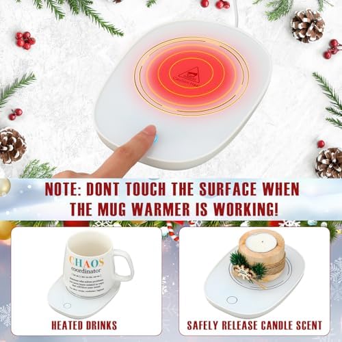 Sieral 3 Pcs Christmas Chaos Coordinator Coffee Mug Warmer Gift Set - Image 6