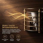 Titanium V60 Coffee Dripper, Pour Over Coffee Dripper, Portable Reusable Cone, Detachable Structure, 2-Cup Capacity, for Travel, Camping, Gift - Image 3