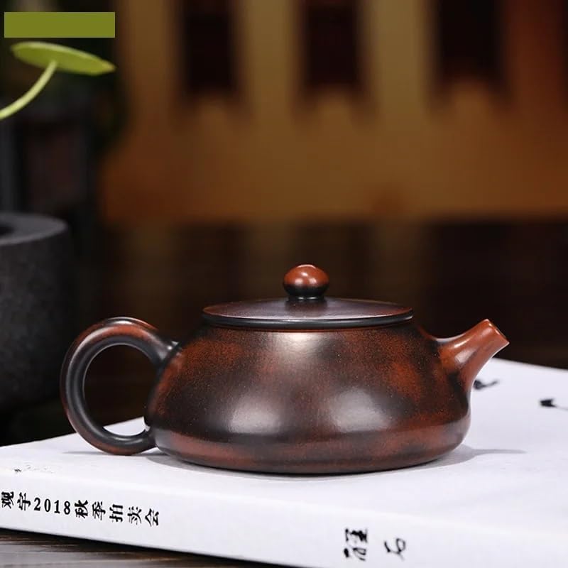 Tea Pot Chinese purple sand teapot, household handmade ball hole filter kettle, Chinese tea ceremony supplies, Loose Tea Teapot 120ml Teapot for Infuser - Image 5
