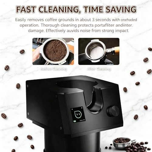 58mm Automatic Coffee Filter Holder Cleaner with 3 Types of Heads, Professional Coffee Grounds Cleaning Machine for Home and Commercial Use 220V - Image 3