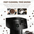 58mm Automatic Coffee Filter Holder Cleaner with 3 Types of Heads, Professional Coffee Grounds Cleaning Machine for Home and Commercial Use 220V - Image 3