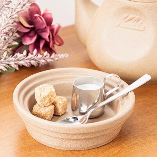 Kalita HASAMI & Kalita #44042 Coffee Drip Tray, Hasami Yaki, Sandstone - Image 3