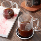 Large Glass Coffee Mugs, 20 oz Glass Coffee Cups Set of 6, Clear Borosilicate Glass Mugs with Handles for Cappuccino, Tea, Latte, Hot/Cold Beverages, Wine, Americano - Image 5