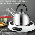 304 Stainless Steel Whistling Tea Kettle 3.17 Quart/3L Tea Pot - Image 3