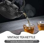 10oz/300ml Stovetop Tea Kettle, Japanese Cast Iron Teapot Traditional Kung Fu Teapot Kettle with Stainless Steel Infuser for Brewing Loose Leaf Tea - Image 7