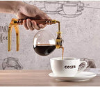 Japanese Style Siphon Coffee Maker Tea Siphon Pot Vacuum Coffeemaker Glass Type Coffee Machine Filter Kahve Makinas 3cup 5cup (3cup) - Image 5