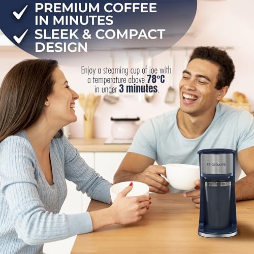 Single Cup Stainless Steel Coffee Maker for Ground Coffee in Navy with Double Insulated Stainless Steel Mug - Image 4