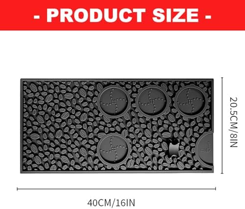 Premium Silicone Coffee Tamper Mats with Nonslip Base and Drainage Design for Homes Kitchen and Cafes Use - Image 5