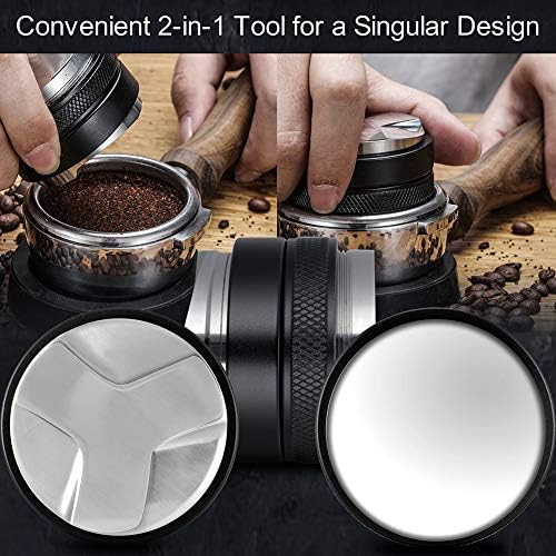 MATOW 51mm Espresso Distributor and Tamper for Delonghi Portafilters - Image 3