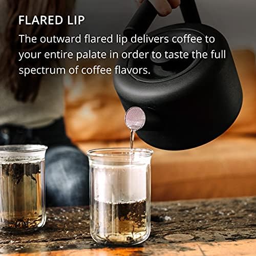 Fellow Stagg Handblown Double Walled Glass Coffee Mugs 10 oz, Set of 2 - Image 4