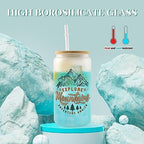 Joyclub Sublimation Glass Cups 12 Pack 16 oz Frosted with Bamboo Lids - Image 6