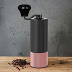 Coffee Grinder Stainless Steel Burr Mill Hand Coffee Mill Stainless Steel Core Professional Conical Burr Mill for Cafe Bar Camping, Black Rose Gold - Image 5
