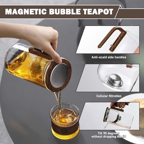 Enchanted Tea Pot, Magic Teapot, Glass Teapot with Infuser, 800ML - Image 3