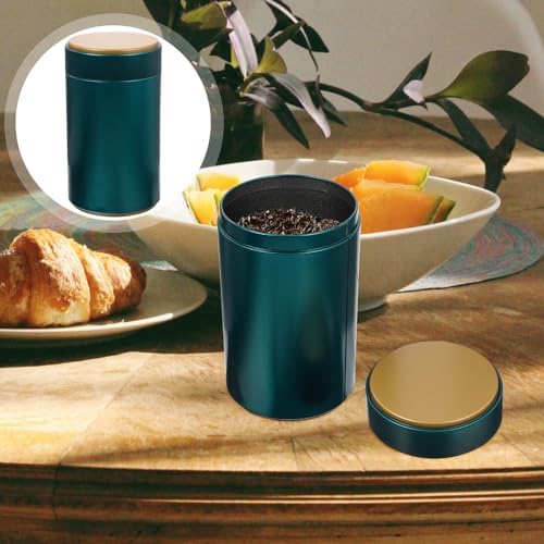 4pcs Tea Tin Canisters with Airtight Lids Tinplate Storage Jars Xmas - Image 7