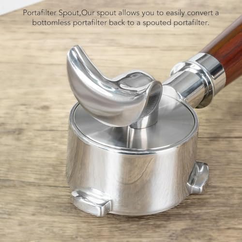 Portafilter Spout 54mm 304 Stainless Steel Double Spout - Image 5