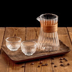 Small Glass Coffee Server Set of 2 - Manual Pour Over Coffee Maker 16oz, Borosilicate Glass Coffee Carafe with Heat-Resistant Wood Ring,2 Pack - Image 6