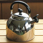 Nagao Tsubamesanjo Kettle, Full Water, 1.1 gal (4.0 L), Induction Compatible, Whistling, Stainless Steel, Made in Japan - Image 3