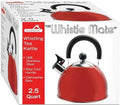 Deep Red 2.5 Quart Whistling Tea Kettle By Euro Home by Unknown