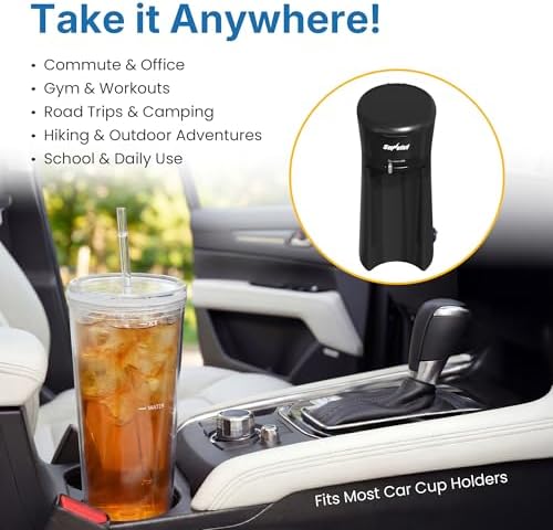Iced Tea Maker Machine with 20OZ Pitcher, Cold Brew Coffee Maker with Reusable Filter, Strength Control for Flavor, Compact Single Serve Machine for Grounds/Tea for Home & Office, Black - Image 3