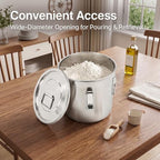 Food Storage Containers w/Lids, Stainless Steel Airtight Canister - Image 6