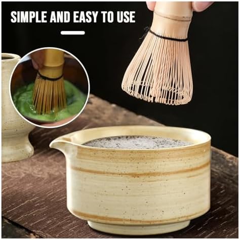 4PCS Matcha Tea Set Whisk Teaspoon Sets Indoor Beverage Shop Tea-making Tools Accessories(Blue) - Image 5