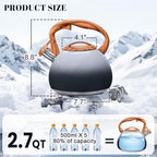 GGC Whistling Tea Kettle for Stove Top, 3.2QT/3L Stainless Steel Tea Kettle - Image 3