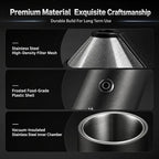 Portable Pour Over Coffee Maker with Grinder, All-in-One Grind and Brew Coffee Maker, Single Serve Travel Coffee Maker for Camping Office, Stainless Steel Drip Kettle, Double-Wall Tumbler - Image 5