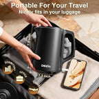 Dezin 0.8L Small Electric Kettle, Stainless Steel Portable Travel Kettle - Image 2