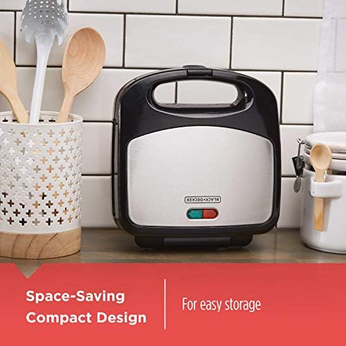 BLACK+DECKER 3-in-1 Waffle Maker, Grill & Sandwich Press - Image 4