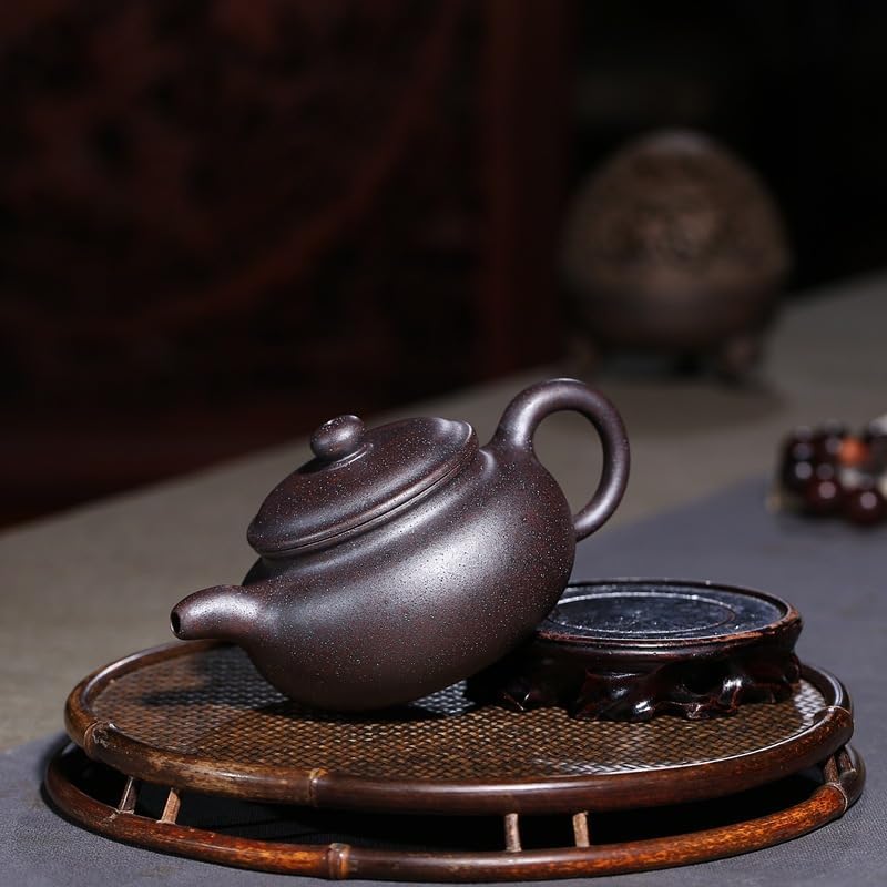 Tea Pots For Loose Tea Chinese Retro Style Handmade Purple Clay Pot Creative Pot-shaped Kung Fu Tea Set Tea Set Tea Infuser Pot - Image 5