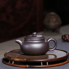 Tea Pots For Loose Tea Chinese Retro Style Handmade Purple Clay Pot Creative Pot-shaped Kung Fu Tea Set Tea Set Tea Infuser Pot - Image 3