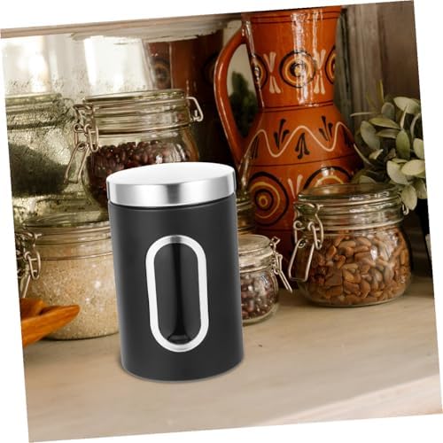 Sewroro 3pcs Stainless Steel Airtight Canisters with Window for Beans Spice - Image 4