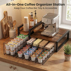 Coffee Station Organizer for Countertop, Coffee Bar Holder for Pods Tea Bag - Image 4