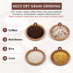 Moongiantgo Corn Grinder Cast Iron Hand Crank Grain Mill - Image 5