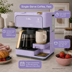 Multi-Brew Coffee Maker – 12-Cup Carafe & Single-Serve Pod or Grounds, Iced Coffee Mode, Programmable Touch Display, Includes Filters (LAVENDER) - Image 5