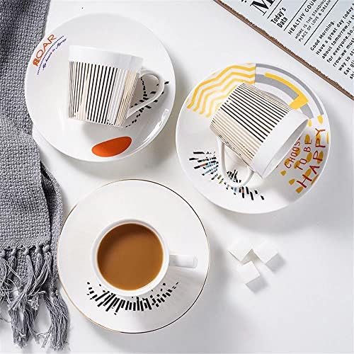 Butterfly Mirror Cup and Saucer Creative Luxury Art Mirage Inverted Image Cup Golden Inlay Porcelain Teacup Saucer for Cappuccino,milks,espresso,tea,coffee|Cute Pretty Gifts - Image 6
