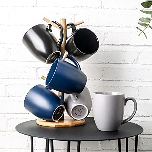 AmorArc 16 oz Coffee Mugs Set of 6, Large Ceramic Coffee Cups Set - Image 7