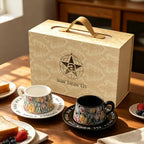 Floral Porcelain Tea Cups and Saucers for 2, 4-Piece Gift Set - Image 7