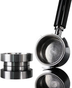 Coffee Dosing Ring Magnetic Espresso Intelligent Funnel 51mm 53mm 54mm 58mm Compatible with Delonghi Breville Portafilter Barista Tools(58MM silver) - Image 3