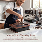 Espresso Knock Box With 60mm Tamping Station For Breville Espresso Accessories Adjustable Portafilter Height, Detachable Coffee Dump Bin （Storage seat only） - Image 6