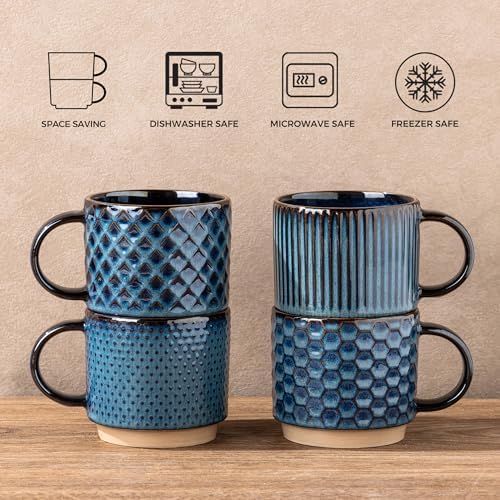 GBhome 6 OZ Coffee Mugs with Saucer and Stand, Ceramic Espresso Coffee Cup - Image 7