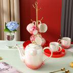 Water Pitcher Ceramic Kettle Cup Water Set with Iron Stand Household teapot Tea Set Large Capacity Cold Kettle Gift Set Water Jug - Image 5