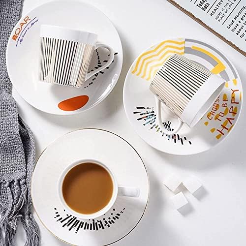Moving Reflection Creative Coffee Cup Mirror Reflection Coffee Mug Coffee Handmade Mug Tea Ceramic Cup Shadow Mirror Saucers Coffee Mug (Color : Horse) - Image 3
