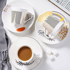 Moving Reflection Creative Coffee Cup Mirror Reflection Coffee Mug Coffee Handmade Mug Tea Ceramic Cup Shadow Mirror Saucers Coffee Mug (Color : Horse) - Image 3