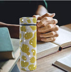 17 oz Bling Stainless Steel Water Bottle Rhinestone Vacuum Water Bottle Glitter Bottles Diamond Vacuum Flask Mug Gift Girls Women (500ml),Cow Yellow - Image 5