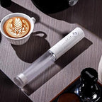 Rechargeable Handheld Electric Milk Frother for Coffee, White - Image 7